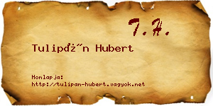 Tulipán Hubert névjegykártya